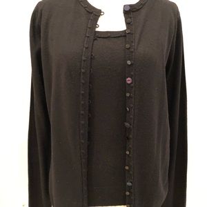 Carolina Herrera Black sweater set